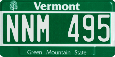 VT license plate NNM495