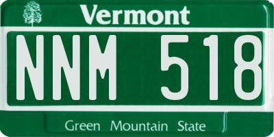 VT license plate NNM518