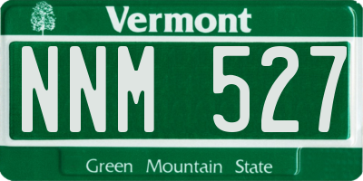 VT license plate NNM527