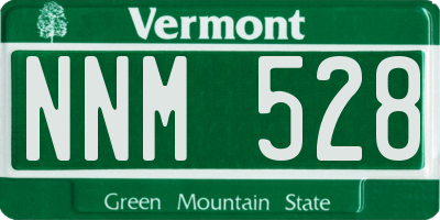 VT license plate NNM528