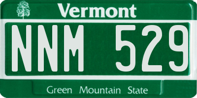 VT license plate NNM529