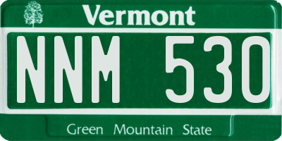 VT license plate NNM530