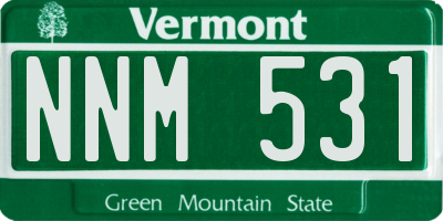 VT license plate NNM531