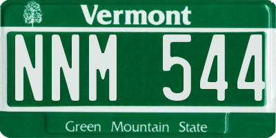 VT license plate NNM544