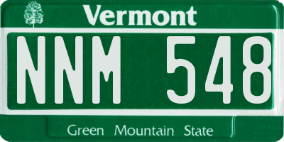 VT license plate NNM548