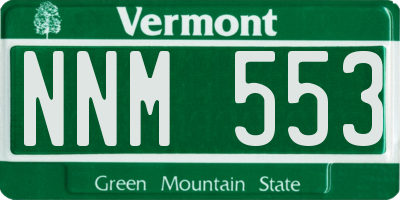 VT license plate NNM553