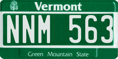 VT license plate NNM563