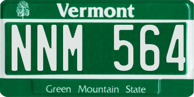 VT license plate NNM564