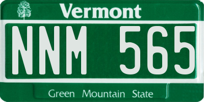 VT license plate NNM565