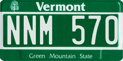 VT license plate NNM570
