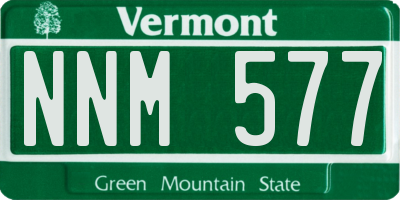 VT license plate NNM577