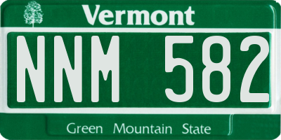 VT license plate NNM582