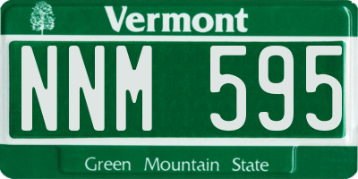 VT license plate NNM595