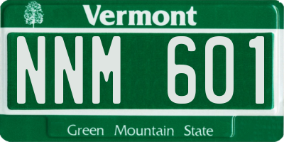 VT license plate NNM601