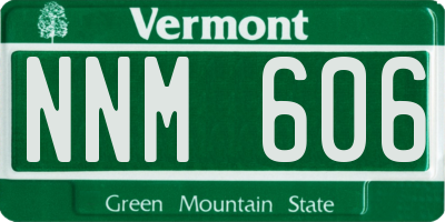 VT license plate NNM606