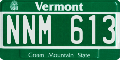 VT license plate NNM613