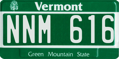 VT license plate NNM616