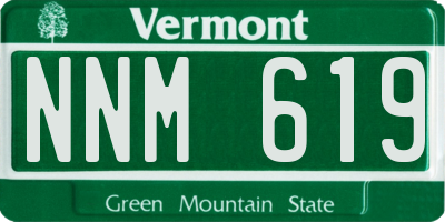 VT license plate NNM619