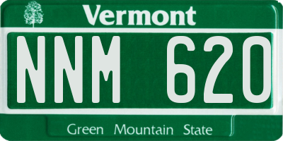 VT license plate NNM620