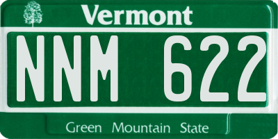 VT license plate NNM622