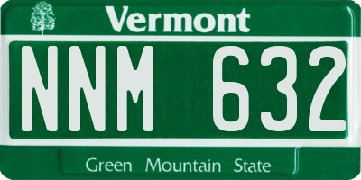 VT license plate NNM632