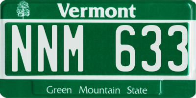VT license plate NNM633