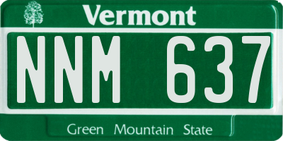 VT license plate NNM637