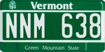 VT license plate NNM638