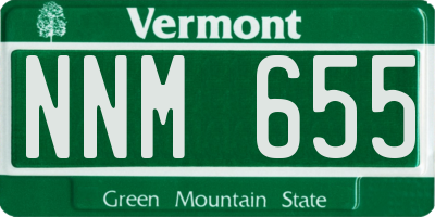 VT license plate NNM655