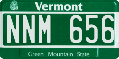 VT license plate NNM656