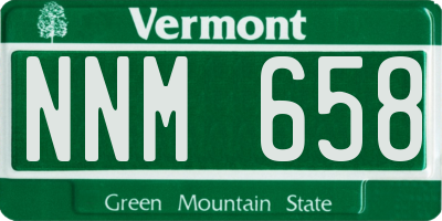 VT license plate NNM658