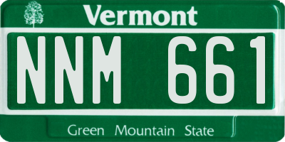 VT license plate NNM661