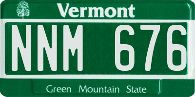 VT license plate NNM676