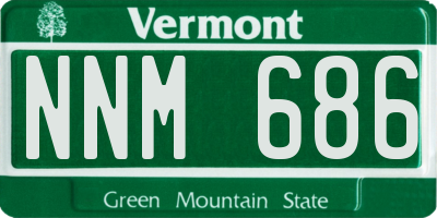 VT license plate NNM686
