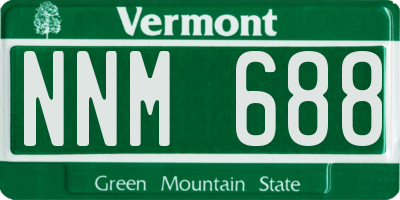 VT license plate NNM688