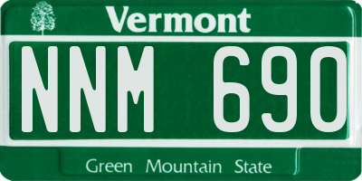 VT license plate NNM690
