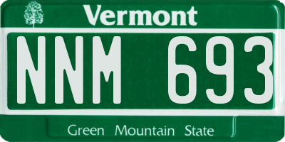 VT license plate NNM693