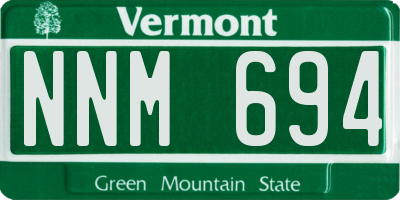 VT license plate NNM694