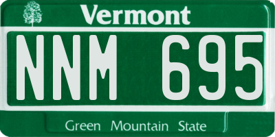 VT license plate NNM695