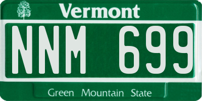 VT license plate NNM699