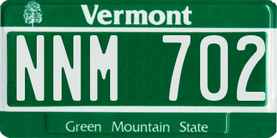 VT license plate NNM702