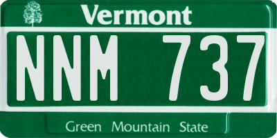 VT license plate NNM737