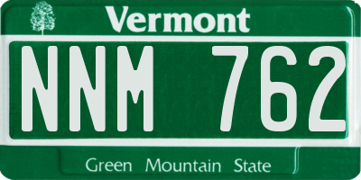 VT license plate NNM762