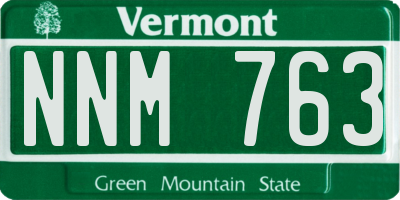 VT license plate NNM763