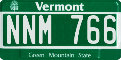 VT license plate NNM766
