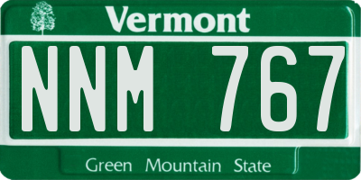 VT license plate NNM767