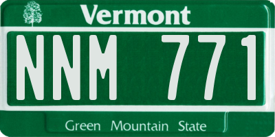 VT license plate NNM771