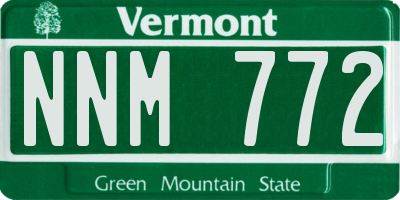 VT license plate NNM772
