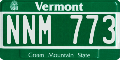 VT license plate NNM773