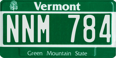 VT license plate NNM784